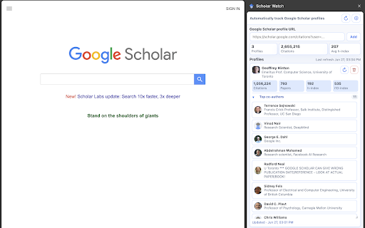 Scholar Watch screenshot