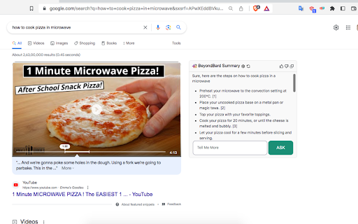 Beyond - Gemini™ AI chat for any website screenshot