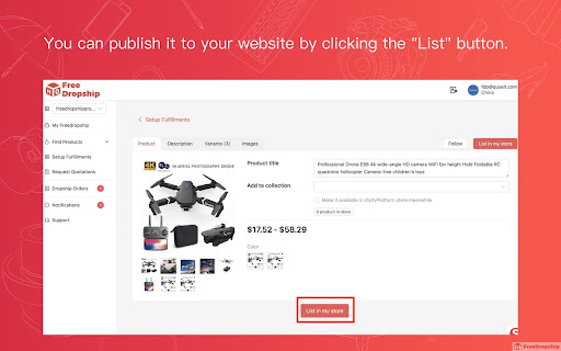 H&O FreeDropship - AliExpress Dropshipping Asistant screenshot