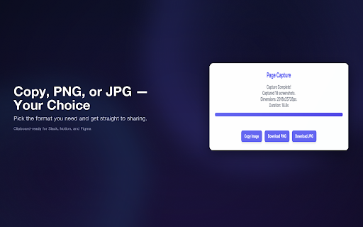 InstaScroll: Full Page Screenshots for Chrome screenshot