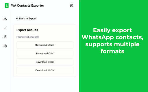 WhatsApp Contacts Exporter - ExtBoost screenshot