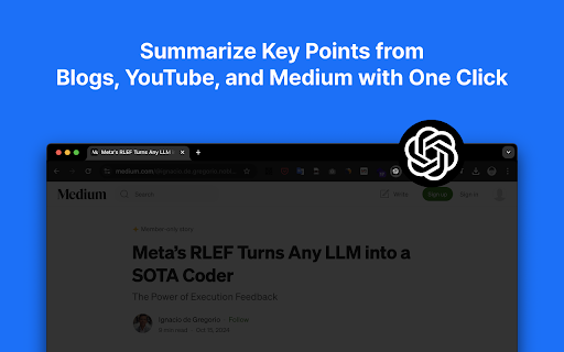 ChatPage - YouTube Summary | ChatGPT, Claude, Gemini Support screenshot
