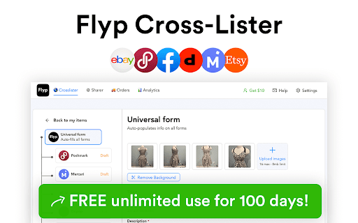 Crosslister by Flyp screenshot