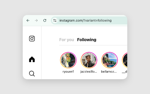 IG Redirect 'For You' to 'Following' screenshot