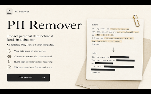 PII Remover screenshot