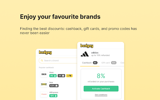 Budgey - Cashback & Promo Codes screenshot