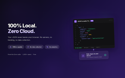 JSON Formatter Pro - Viewer with a Collapsible Tree screenshot