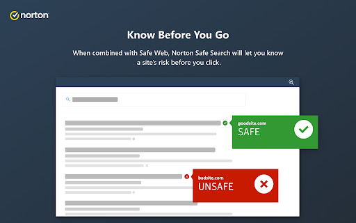 Norton Safe Search screenshot