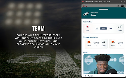 NFL Live Hub: Scores, Stats & Fan Chat screenshot