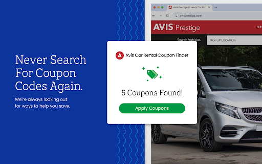 Avis Car Rental Coupon Finder - Latest Coupons & Best Deals screenshot