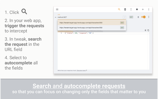 tweak: mock and modify HTTP requests screenshot