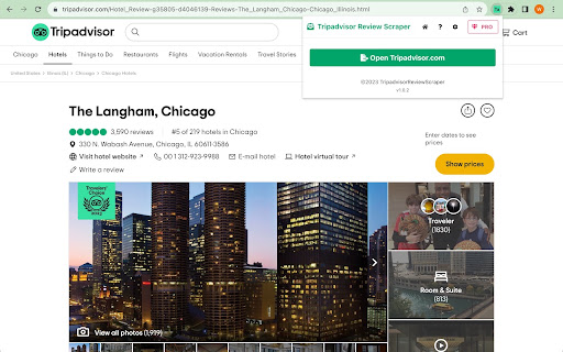 Review Scraper for TripAdvisor® screenshot