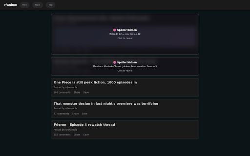 AniDeck — Spoiler Shield, Stats & Episode Companion screenshot