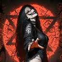 Witchcraft Pentagram Anime Girl Live Wallpaper icon