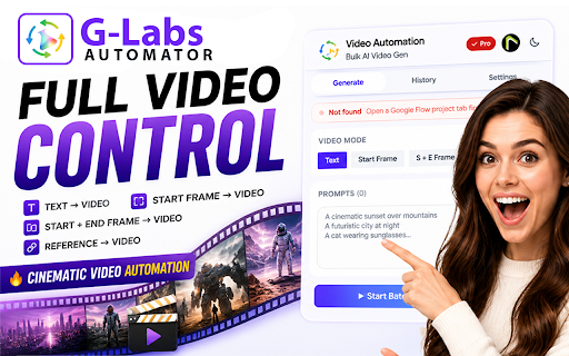 GLabs Automator - Automate Google Labs AI Tools screenshot