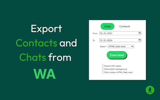 WAexport: Export WA Chats and Contacts screenshot