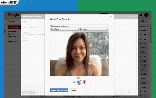 Video Email for Gmail™ by cloudHQ screenshot