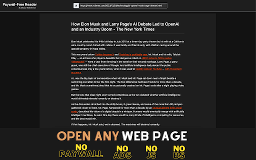 Paywall-Free Reader screenshot