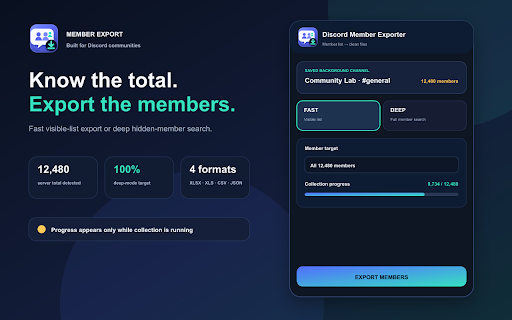 Discord Member Exporter screenshot