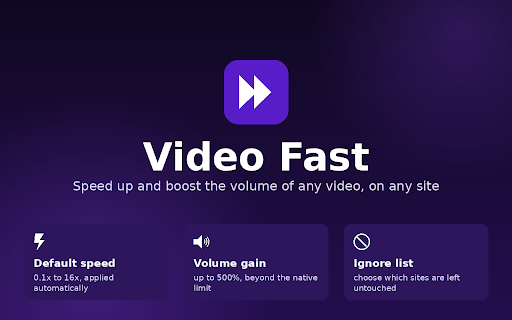 Video Fast — Speed & Volume for Video screenshot