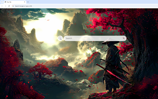 Samurai Red Lands Live Wallpaper screenshot