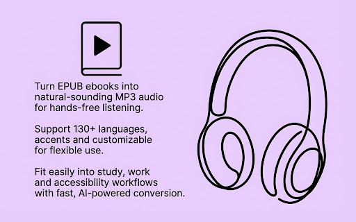 EPUB to Audio screenshot