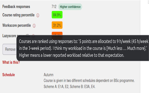 DTU Course Analyzer 2.5.0 screenshot