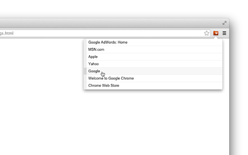 Most Visited (Top Sites) screenshot