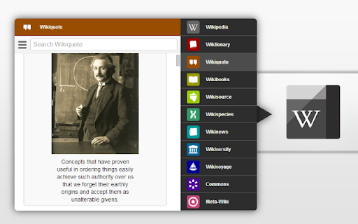 Black Menu for Wikipedia screenshot