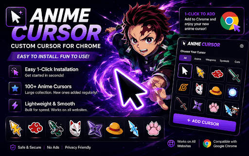Anime Cursor - Custom Cursor for Chrome™ - All in One Anime Cursors screenshot