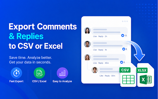 Comment Exporter for Facebook - Export CSV & Excel screenshot
