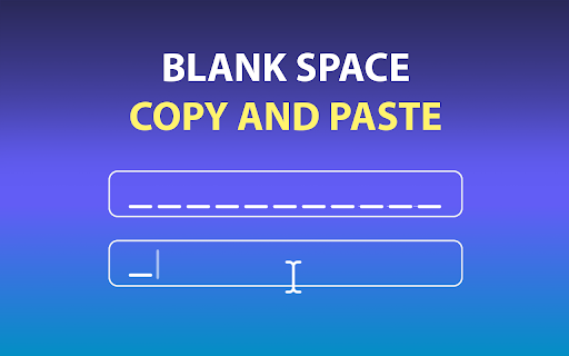 Blank Space copy and paste screenshot