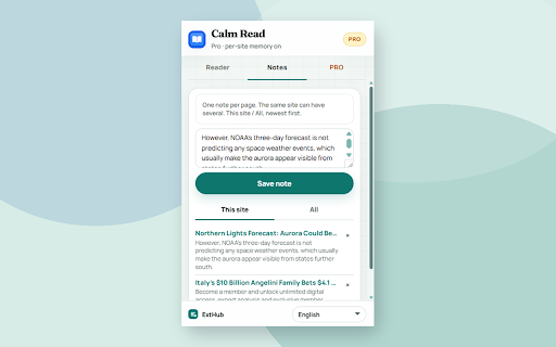 Calm Read screenshot