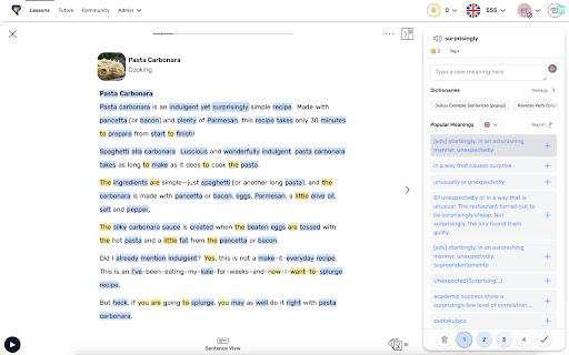 LingQ Importer screenshot