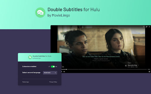 Double Subtitles for Hulu by MovieLingo screenshot