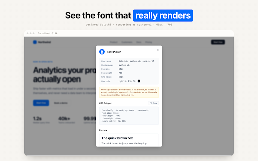 Font Picker screenshot