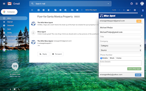 Wise Agent Add Contacts screenshot