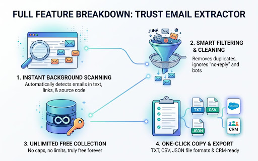 Unlimited Email Extractor: Free Export screenshot
