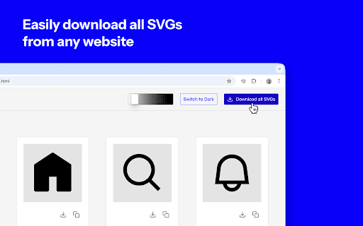 svg-grabber - Grab all the SVGs from any website screenshot