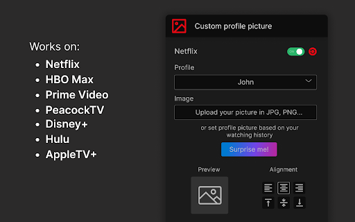 Custom profile picture for Netflix™ [QVI] screenshot