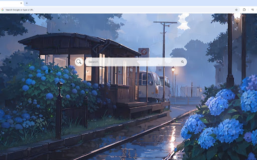 Blue Rainy Season Live Wallpaper screenshot