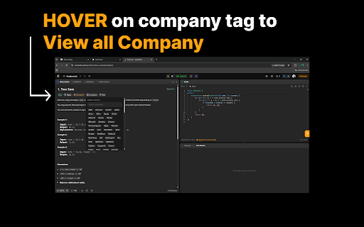 LeetCode Company Filter screenshot