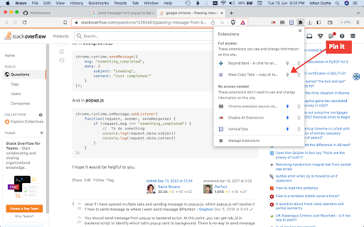 Mass Copy URLs − copy all URLs on all tabs screenshot