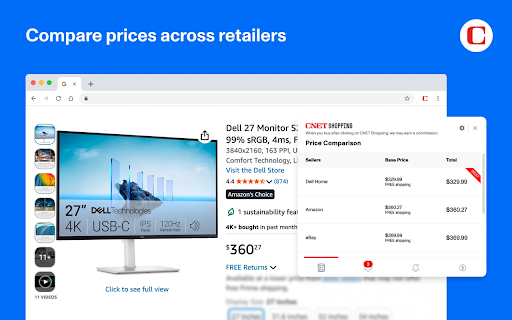 CNET Shopping screenshot