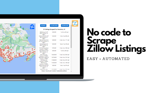 Z Real Estate Scraper for Zillow screenshot