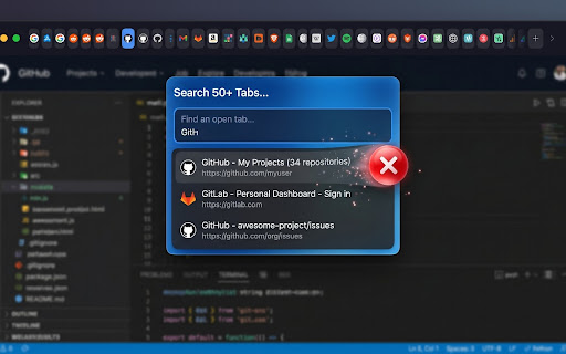 Tab Search Pro screenshot