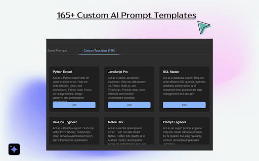 Gemini Prime: 165+Custom AI Prompts | Chat Export | Notes & Folders screenshot