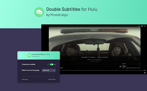Double Subtitles for Hulu by MovieLingo screenshot