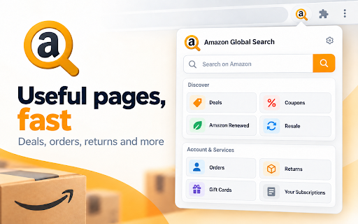 Amazon Global Search screenshot