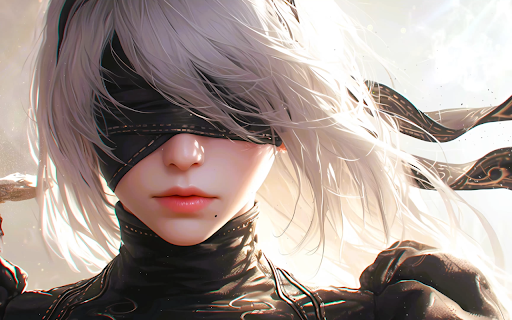 Anime Girl Blindfold Live Wallpaper screenshot